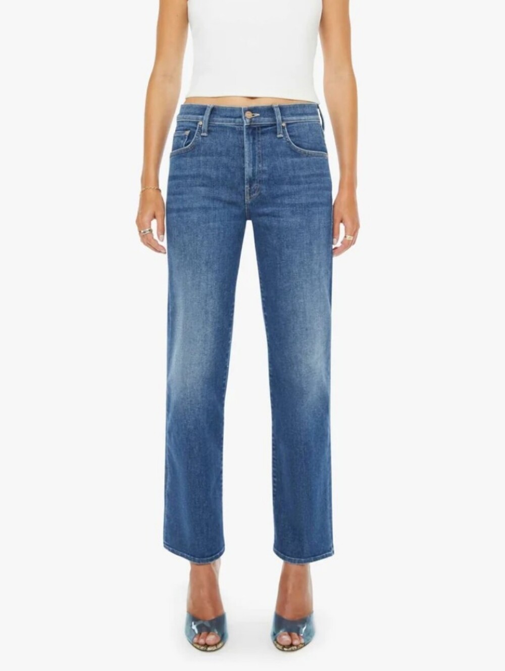 MOTHER Mid Rise Rambler Zip Ankle sz 27 in Catch My Drift